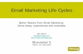 Sam Michel-Better Results from Email Marketing: Some ideas, experiences and examples