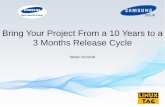 Bring Your Project From a 10 Years to a 3 Months Release Cycle