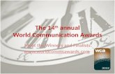 World Communication Awards 2012 Winners and Finalists