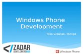 Zadar Developers Hub - Windows Phone Development