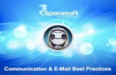 Communication E-mail Best Practices