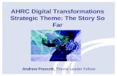 AHRC Digital Transformations theme: the Story So Far