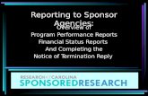 Reporting to Sponsor Agencies: Overview of