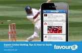 Cricket betting tips, sites & how to bet on cricket preview