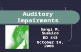 Ed 443 Auditory Impairments