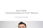 ASME Award Winners 2011