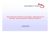 Key Features of Elite Young Player Development in Europe ...