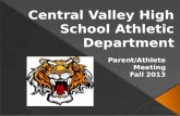 Athletic Director's Parent Meeting