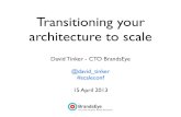 Transitioning your architecture to scale