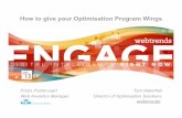 Engage 2013 - Give Your Optimization Program Wings