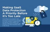 Making SaaS Data Protection a Priority Before It's Too Late