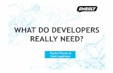 SPA 2014 workshop: What Do Developers Really Need?