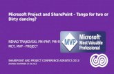 MS Project and Sharepoint - Tango for two or dirty dancing?