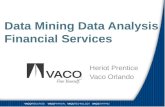 Data mining financial services