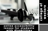 Online Accessibility for Students with Disabilities