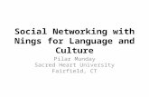 Social networking with NINGS for language and culture