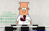 In the conference room acting out a dilbert cartoon