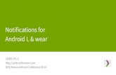 Notifications for Android L & wear