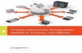 Product Information Management: Definition, Purpose, and Offering