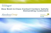 How Best-in-Class Contact Centers Satisfy Demanding Customers
