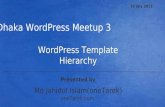 Dhaka WordPress Meetup 3 - Presentation for Template hierarchy