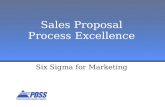 Sales Proposal Process Excellence Six Sigma for Marketing