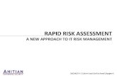 Rapid Risk Assessment: A New Approach to Risk Management