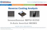 InvenSense MPU-9250 9-Axis MEMS IMU teardown reverse costing report by published Yole Developpement