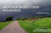 Weather based crop insurance