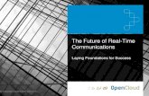 OpenCloud Webinar – The Future of Real-Time Communications