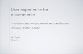 User experience for ecommerce - UX Riga 2014
