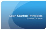 Lean startup principles - an engineers perspective
