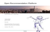 Open recommendation platform