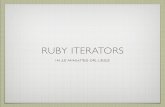 Ruby iterators