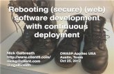 Rebooting Software Development - OWASP AppSecUSA