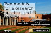 Two models for eresearch practice and service - NZ eResearch Symposium 2011