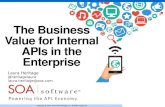 The Business Value for Internal APIs in the Enterprise