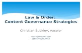 Law & Order: Content Governance Strategies