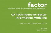 Bram Wessel on UX Techniques for better Information Modeling