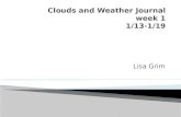 Clouds and weather journal wk 1