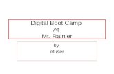 Digital Bootcamp at Mt.Rainier