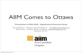 AIIM Ottawa presentation to DDG september 20 2011
