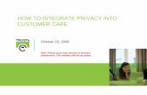 How to Integrate Privacy into Your Customer Care