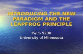 INTRODUCING THE NEW PARADIGM AND THE LEAPFROG PRINCIPLE