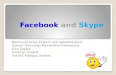 Facebook & Skype ppt. by Valentina and Antonija