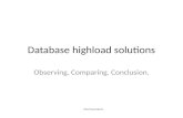 Database highload solutions