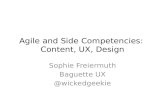 Agile and Side Competencies: Content, UX, Design