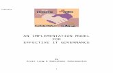 EFFECTIVE IT GOVERNANCE - Report
