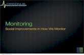 Social improvements in monitoring