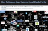 How to manage your social media business profile